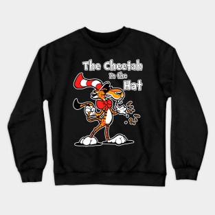 Cheetah in The Hat Crewneck Sweatshirt